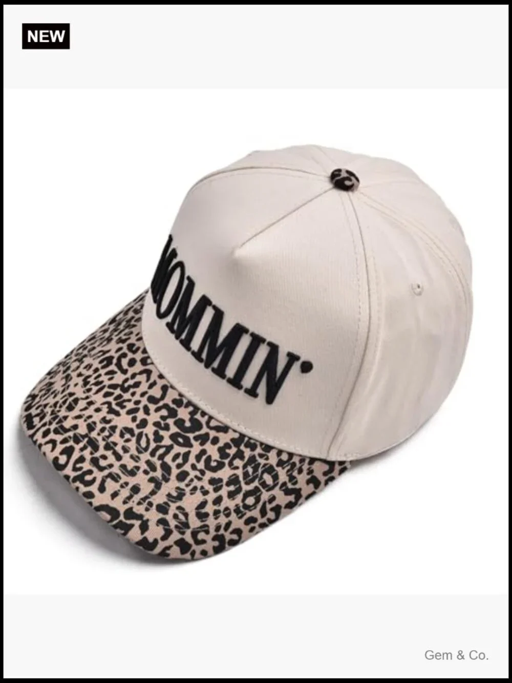Vintage Two-Tone Trucker Hat with Mom-Themed Embroidery, Adjustable Snapback